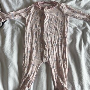 Pink Floral Kids One Piece